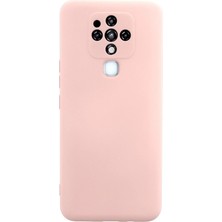 Varyant Store   Tecno Camon 16 Kılıf Nano Içi Kadife Silikon - Pudra