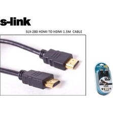 S-link SLX-280 HDMI TO HDMI 1.5m Sinema 4K (4096*2160) Görüntü ve Ses Aktarıcı Kablo