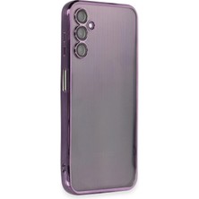 Varyant Store   Samsung Galaxy A14 4g Kılıf  Lensli Silikon - Mor