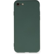 Varyant Store    iPhone 7 Kılıf Nano Içi Kadife Silikon - Koyu Yeşil