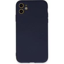 Varyant Store    iPhone 11 Kılıf Nano Içi Kadife Silikon - Lacivert