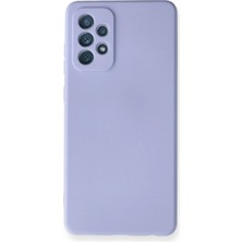 Varyant Store   Samsung Galaxy A72 Kılıf Nano Içi Kadife Silikon - Lila