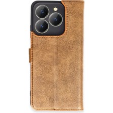 Varyant Store   Realme C63 Kılıf Trend S Plus Kapaklı Kılıf - Taba