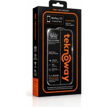 Teknoway Illede iPhone 17 / 16 Pro Ekran Koruyucu Tam Kaplama Şeffaf