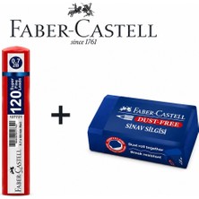 Faber-Castell 0.7 Hb Kalem Ucu 120’LI Set + Hediye Sınav Silgisi