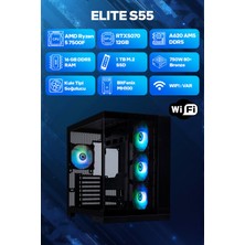 Game Garaj Elite S55 Amd R5 7500F 16GB Ram 1tb SSD RTX5070 Freedos Oyuncu Oem Paket