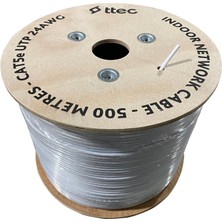 Ttec KBL-CAT5E-24CCA/IN500B 500MT U/utp CAT5E Network Pvc Kablo Beyaz Cca 0.50MM