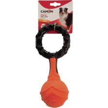 Camon Çift Halkalı Gıcırtılı Tpr Topu Dayanıklı ve Eğlenceli Köpek Oyuncağı 26 cm