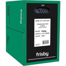 Frisby Frısby 305METRE Cat6 Utp 24AWG Gri Cca Kablo FNW-CAT622