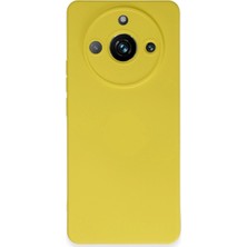DS LLC Realme 11 Pro Kılıf Nano Içi Kadife Silikon - Sarı