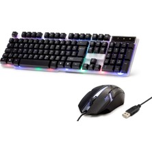 Epilons Kablolu   Kl.ye Mouse Set Led Q Siyah H837Q