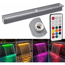 Motto Ticaret Powermaster PM-37796 Havuz ve Bahçe Şelale Başlığı 150CM Rgb Led'li Uzaktan Kontrollü