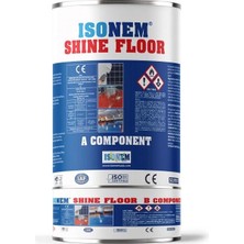 İsonem Shine Floor Solvent Bazlı Fayans Boyası 4.5 Kg - Makine Gri