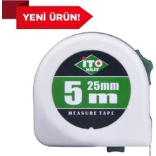 İsonem Ito Çok Kaliteli Şaşmaz Kırılmaz 25 mm Genişlik El Kesmeyen 5 Metre Şerit Metre