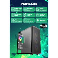 Game Garaj Prime S38 Amd Ryzen 5 7500F 16GB Ram 1tb SSD RTX5060 120MM Sıvı Soğt Freedos Oyuncu Oem Paket