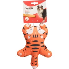 Camon Gıcırtılı ve Dayanıklı Polyester Kedi Şeklinde Eğlenceli Köpek Oyuncağı 23 cm