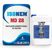 İsonem Md28 Tam Elastik Çimento Esaslı Su İzolasyonu 20+10 Kg