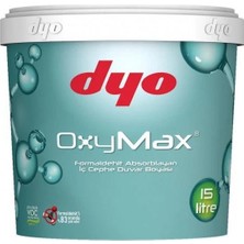 İsonem Dyo Oxymax Antibakteriyel Saf Akrilik Iç Cephe Boyası 15 Lt Beyaz