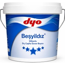 İsonem Dyo Beşyıldız Silikonlu Dış Cephe Boyası 15 Lt Duman Grisi
