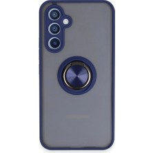 Eco Port Samsung Galaxy A54 5g Kılıf Montreal Yüzüklü Silikon Kapak - Lacivert