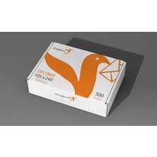 Zarfsan Diplomat Düz 90 gr 10,5 x 24 cm 500'lü Zarflar Kullanıma Uygun