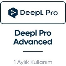 DeepL Pro Advanced - 30 Günlük Hesap Api Free-Pro (Kişiye Özel)