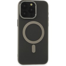 Eco Port Apple Iphone 15 Pro Kılıf Lodos Magneticsafe Mat Kapak - Titan Gri