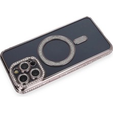 Eco Port Apple Iphone 14 Pro Kılıf Joke Simli Magneticsafe Kılıf - Gri