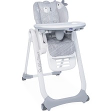 Gri Chicco Polly 2 Start Bebek Mama Sandalyesi Ergonomik Tasarım ve Katlanabilir Özellik