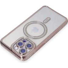 Eco Port Apple Iphone 14 Pro Kılıf Joke Simli Magneticsafe Kılıf - Pembe