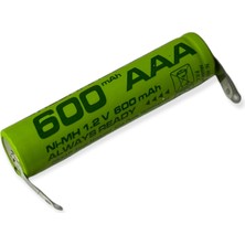 Micron 1.2 V 600 mAh Şarjlı İnce Kalem AAA Pili Uzun Ömürlü Kullanım İçin Tasarlandı