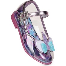 Kiko Kids Grace Unicorn Şeffaf Abiye Kız Çocuk Babet Ayakkabı