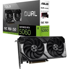 Asus RTX5060 8gb DUAL-RTX5060-O8G Gddr7 128BIT HDMI Dp Pcıe 5.0 Whıte Edıtıon