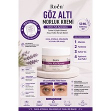 Roen Göz Altı Bakım Kremi Kafein %5 Hyaluronic Acid %0,2 Koyu Halka, Şişlik ve Bakım Kremi 50ml