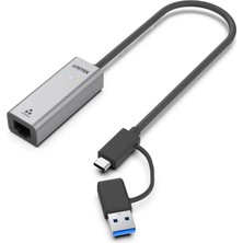 Unitek Unıtek Hibrit Usb-C/usb-A 2.5 Gigabit Ethernet Adaptörü (U1313CGY01)