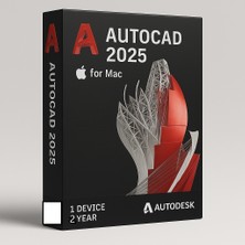 Autodesk Autocad 2025 (Mac) - 1 Mac 2 Yıl Serial + Product Key Full Sürüm