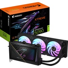 Gigabyte Krk Gıgabyte GV-N5090AORUSX W-32GD, RTX5090, Xtreme Waterforce, 32GB, Gddr7, 512BIT, 3 Fanlı, 1xhdm