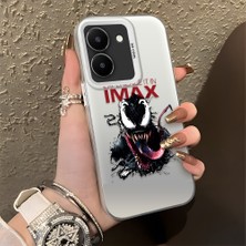 Ucuc Vivo Y27 5G/Y27S Uyumlu Sert Akrilik Arka Silikon Kenar Lens Koruma Şık Baskı Kılıf