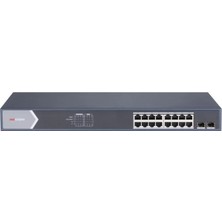 Hikvision Hıkvısıon 16PORT Poe 250W 2-Sfp Gigabit Yönetilebilir Switch DS-3E1518P-SI