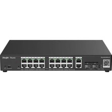 Ruijie Ruıjıe 16PORT Poe 250W 2-Sfp 2-Uplink Gigabit Yönetilebilir Switch RG-ES220GS-P