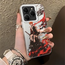 Ucuc Tecno Spark 20 Pro 4g/5g Uyumlu Sert Akrilik Arka Silikon Kenar Lens Koruma Şık Baskı Kılıf