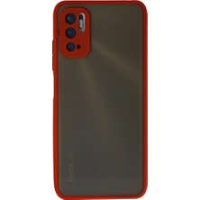 DS LLC Xiaomi Redmi Note 10 5g Kılıf Montreal Silikon Kapak - Kırmızı