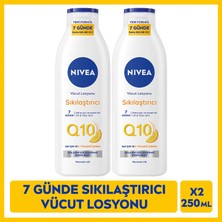 Nivea Q10 Sıkılaştırıcı Vücut Bakım Losyonu 250ml, 7 Günde Sıkılaştırıcı, C Vitamini, Nemlendirici, X2 Adet