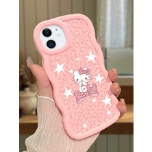 Ucuc iPhone 11 Uyumlu Pembe Silikon Kılıf Kamera Korumalı Darbe Emici Tasarım Şık Baskı Kılıf