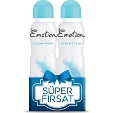 Emotion Ocean Fresh Kadın Deodorant 2x150 ml Ferah Koku ile Gün Boyu Koruma