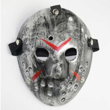Die Grup Jason Maskesi Hannibal Maskesi Metal Gümüş Renk 20X25 cm