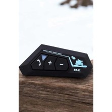 My Best Store Interkom Intercom Kask Kulaklık BT22 Bluetooth Motosiklet Kulaklık 5.0 Bluetooth