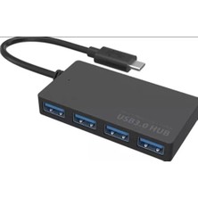 Die Grup ZR424 Siyah 103U3 Type-C USB 3.0 Hub