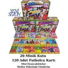 Emrah Gültekin 2026 World Cup Futbolcu Kartları 20 Mini Kutu 120 Kart Oyuncak ve Şeker Hediyeli Set