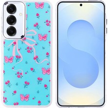 HTstore Galaxy Uyumlu S25 Plus Kılıf Airbag Tasarımlı Zore Hadra Kapak-Kelebek